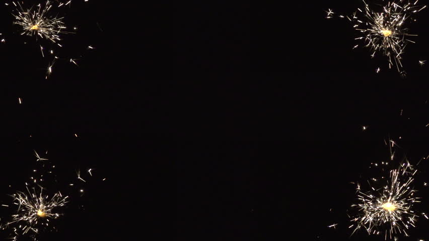 christmas sparkler with shiny glare in slow motion, high speed video