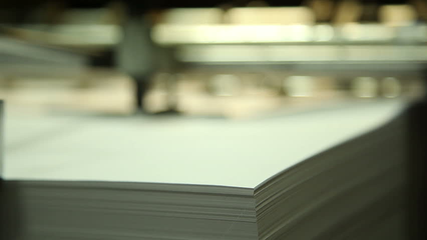 machines in the printing house