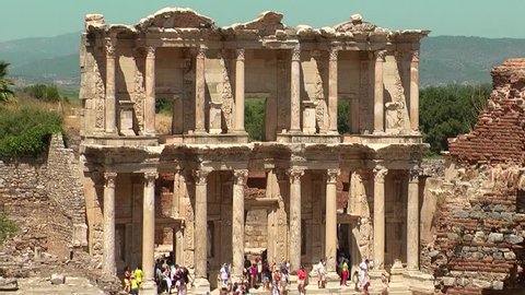 Celsus Library in Ephesus (Efes) - ancient Greek city in present day Izmir, Turkey