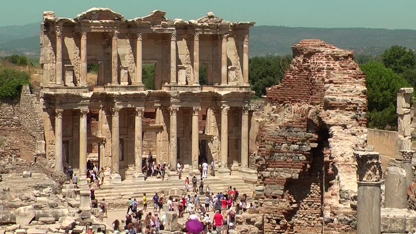 Celsus Library in Ephesus (Efes) - ancient Greek city in present day Izmir,