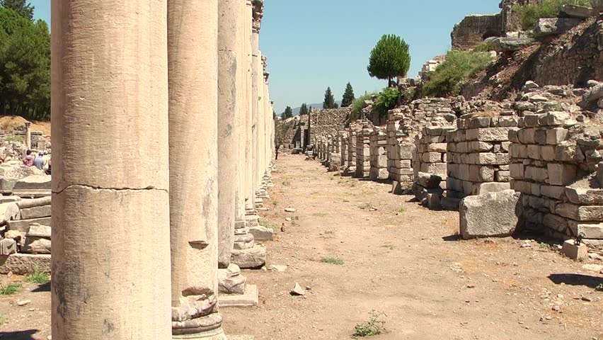 Agora of Ephesus (Efes) - ancient Greek city in present day Izmir, Turkey