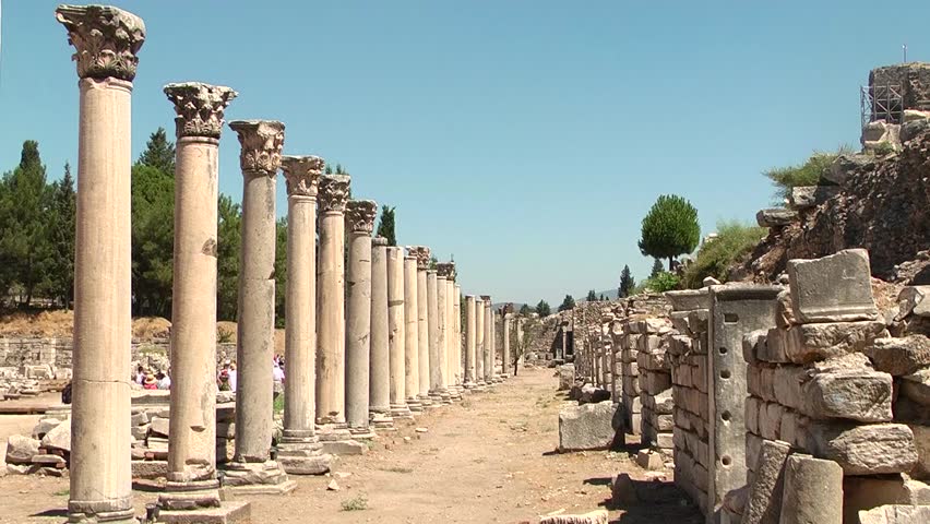 Agora in Ephesus (Efes) - ancient Greek city in present day Izmir, Turkey