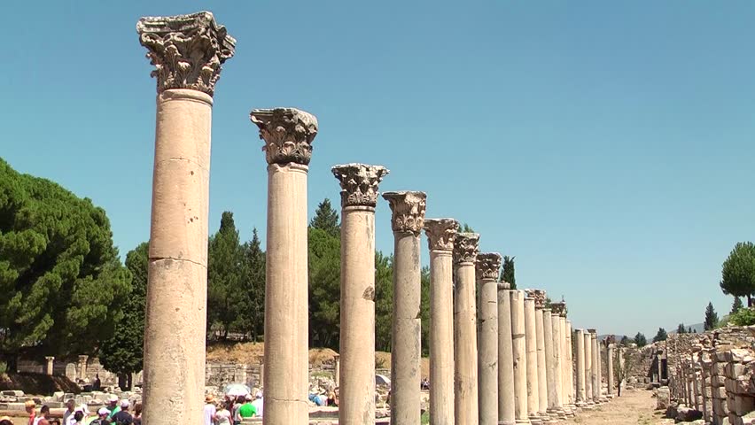 Agora in Ephesus (Efes) - ancient Greek city in present day Izmir, Turkey