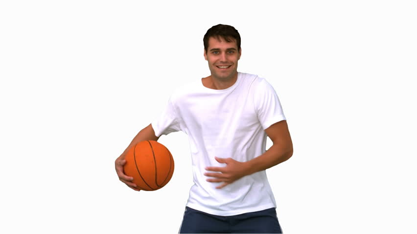 Man Playing and Dribbling with 