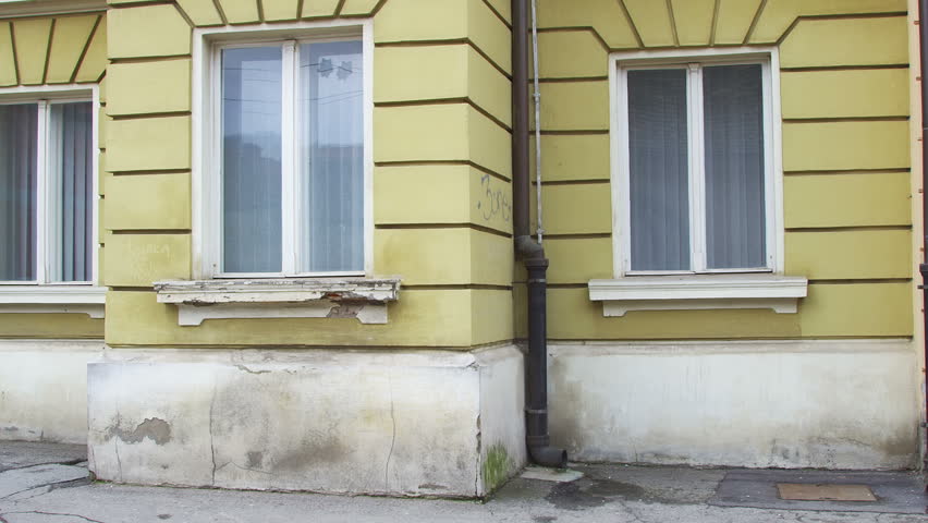 Detail of county building biult 1745 in baroque style and upgraded 1885. One of historical building in Pozega, Croatia