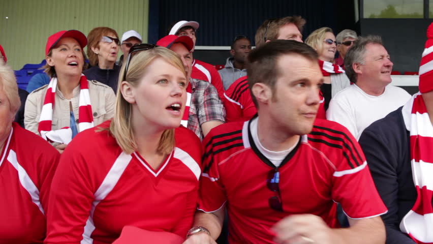 Enthusiastic Crowd of Spectators Watching Stock Footage Video (100%