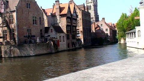 A canal in Brugge, Belgium, Europe