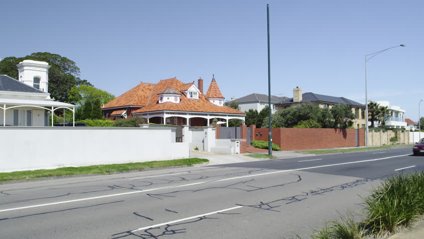 Melbourne - Residential Houses along the Esplanade on Brighton Beach