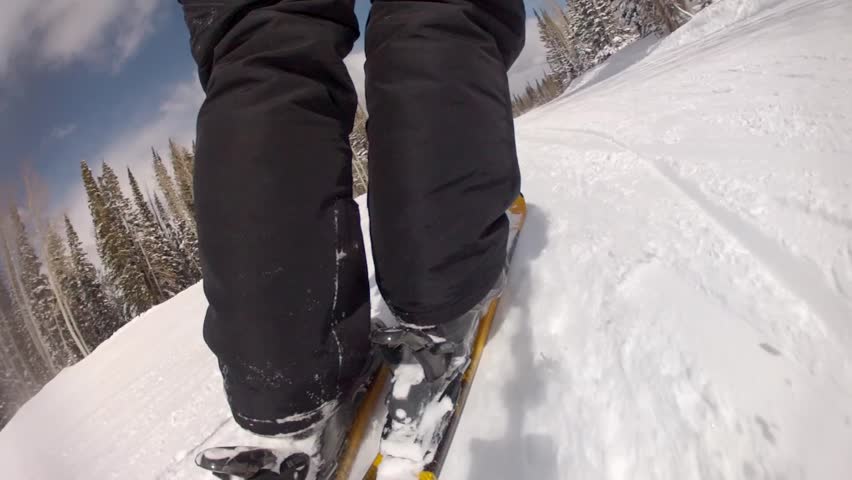 Downhill skiing at Park City Mountain Resort in Utah
