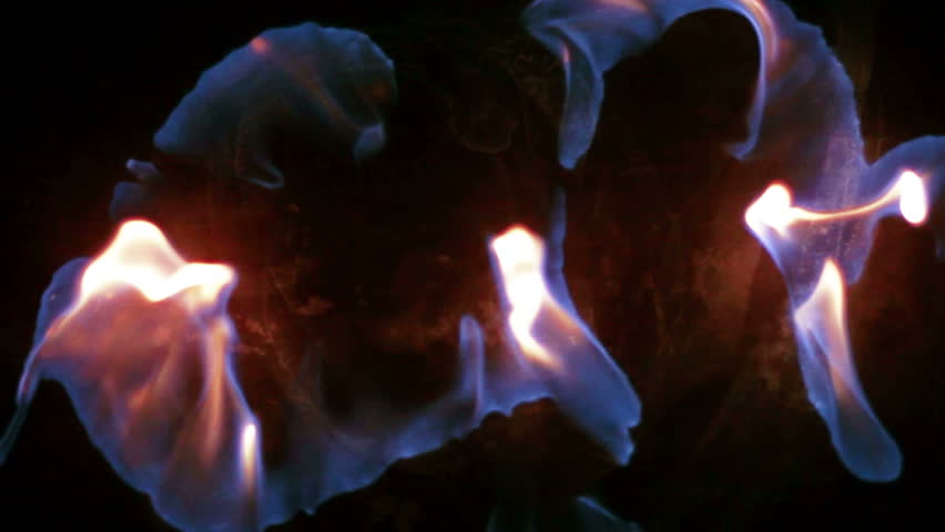 Burning liquid ornament