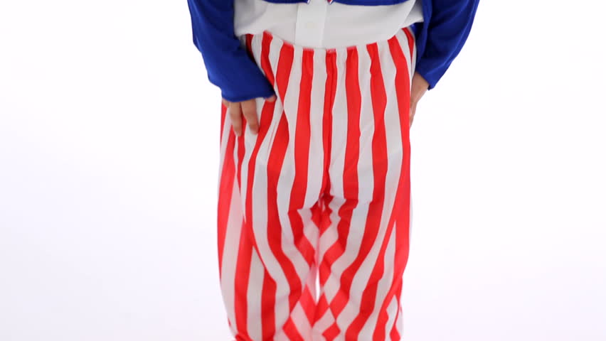 Boy dressed like Uncle Sam