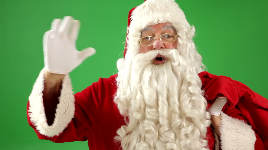 santa claus waving Stock Footage Video (100% Royalty-free) 4551677 ...