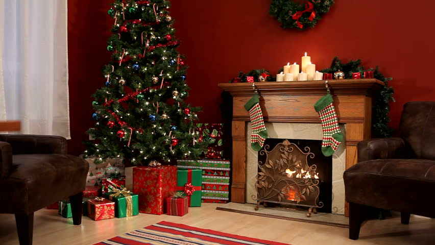 Christmas Interior Stock Footage Video (100% Royalty-free) 4551710
