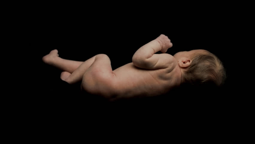 Video Stok naked baby laying on side black (100% Tanpa Royalti) 4554707 Shu...