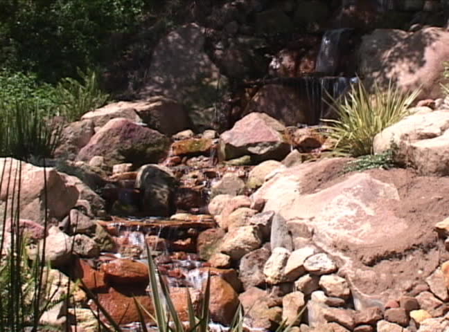 flowing waterfall