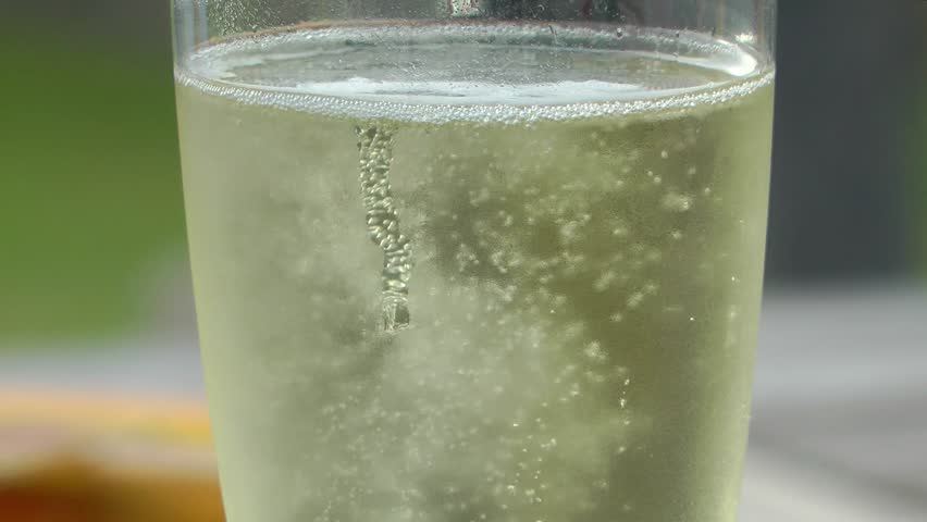 A sparkling glass of Champagne