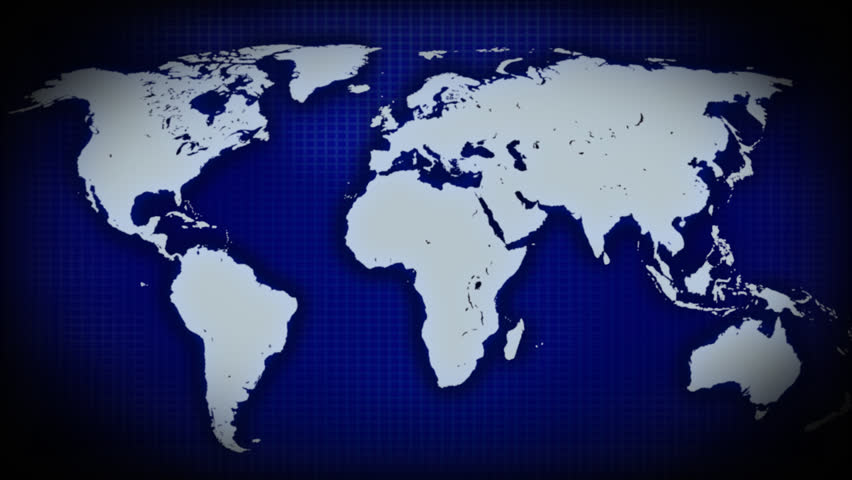 Virtual Map Of The World Virtual World Map. Stock Footage Video (100% Royalty free) 4573592 