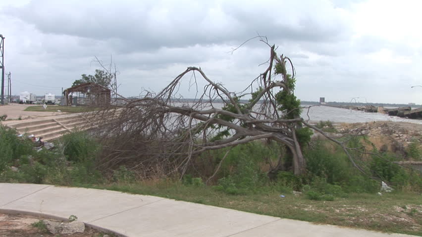 Damage from Hurricane Katrina in Biloxi, Mississippi.