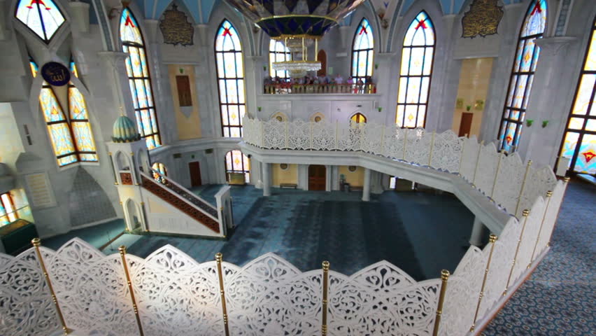 interior of kul sharif mosque - kazan russia