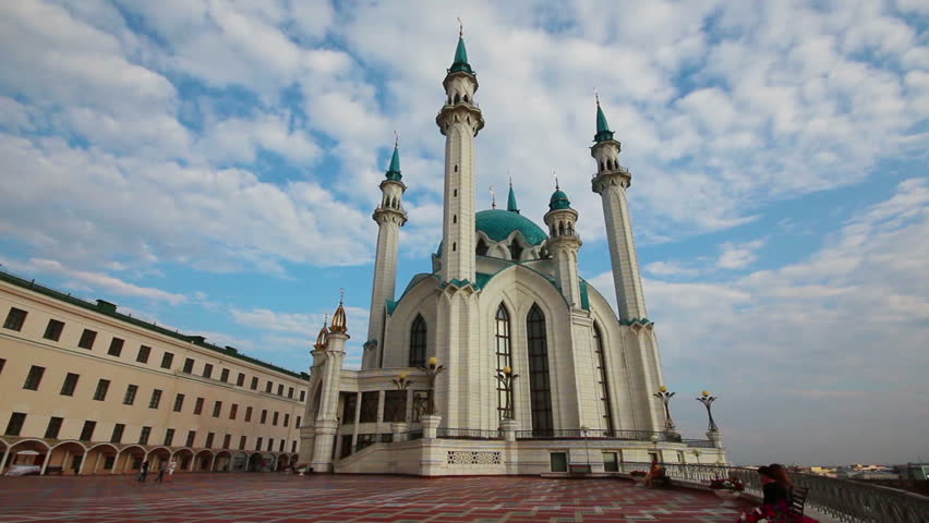kul sharif mosque in kazan russia - timelapse
