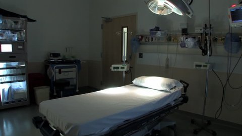 An empty emergency room.