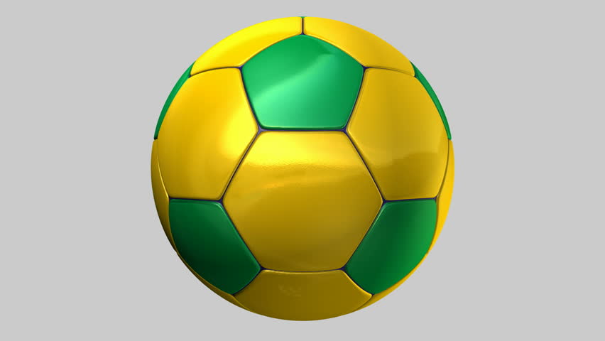 yellow soccer ball