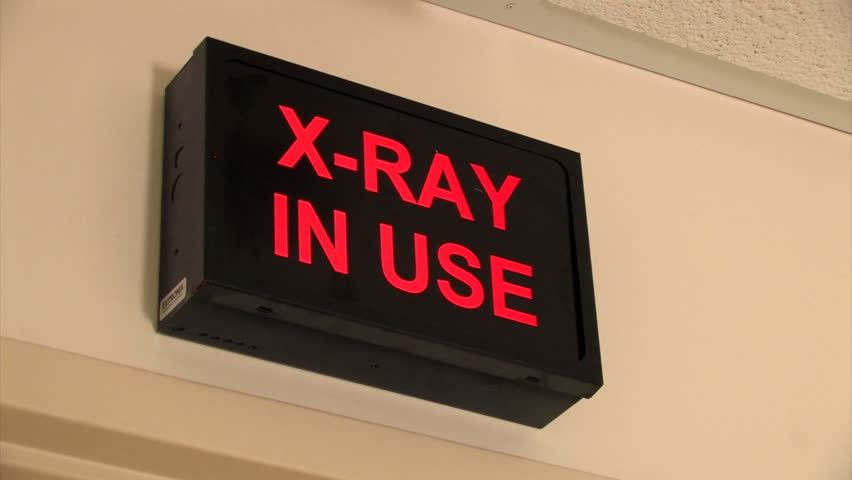 Working in an X-Ray department.