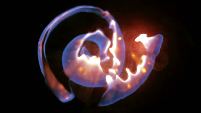 Burning liquid ornament