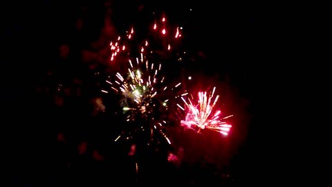 Fireworks - Red, White and Blue. Spectacular Fireworks Finale in HD