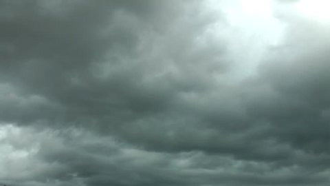 Heavy Rain Clouds Before A Storm Time-Lapse