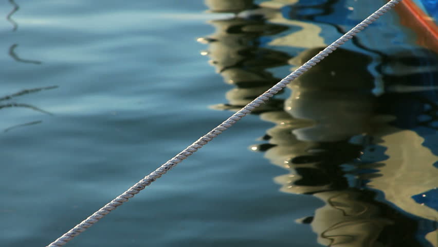 Water effect with rope and boat 