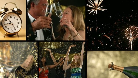 New Years Celebration, video montage