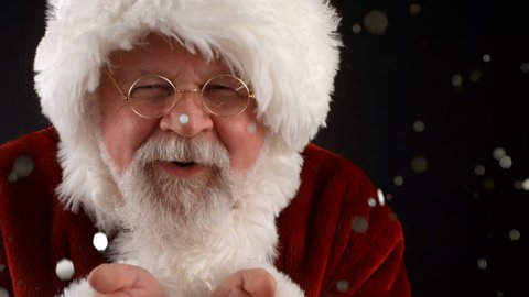 Closeup portrait of Santa Claus