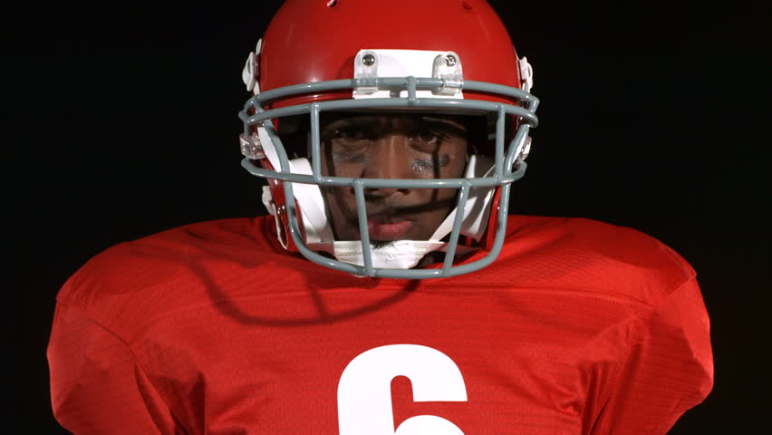 Closeup Portrait Of Football Player Stock Footage Video 100 Royalty Free Shutterstock