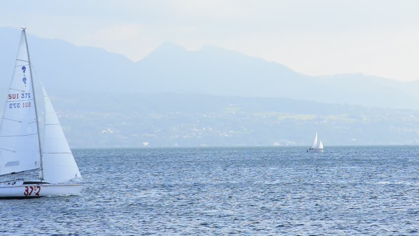 Yacht on Geneva Lake | Shutterstock HD Video #4623830