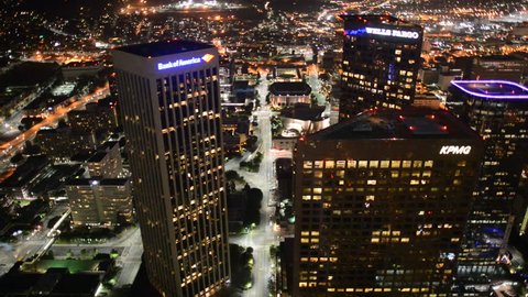 Time Lapse Overview of Downtown Los Angeles - Circa August 2013