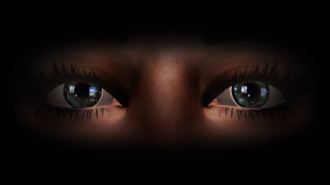 Dramatic Female Eyes - Close Up - 3D Animation Loop