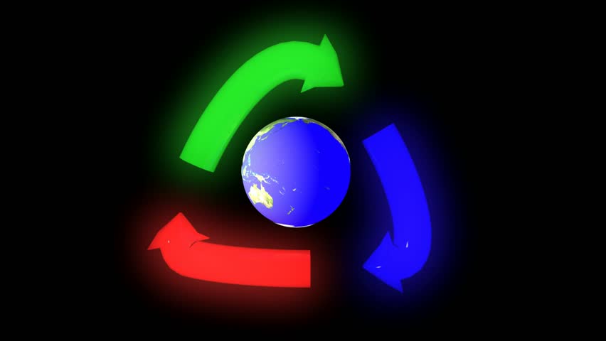 Earth with Recycle animation loop-able
