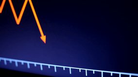 Close up of crashing graph  - Powered by Shutterstock - Get 15% off with code: PIKWIZARD15