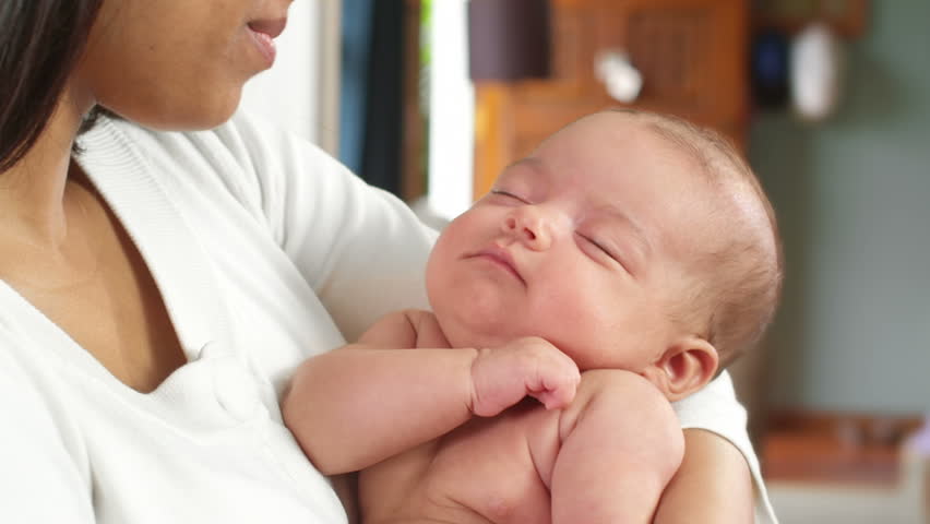 adorable-little-newborn-baby-sound-asleep-stock-footage-video-100