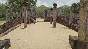 1920x1080 video - The ruins of ancient temples. Sri Lanka, Polonnaruwa