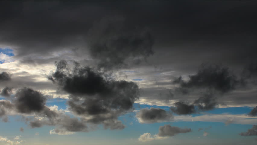 Time Lapse Sequence Storm Clouds Clearing: วิดีโอสต็อก (ปลอดค่า ...