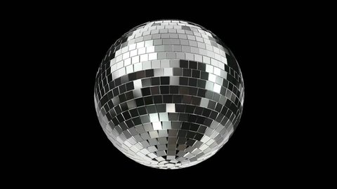 Disco Mirrorball, Discoball, turning, incl. Alpha / Matte
