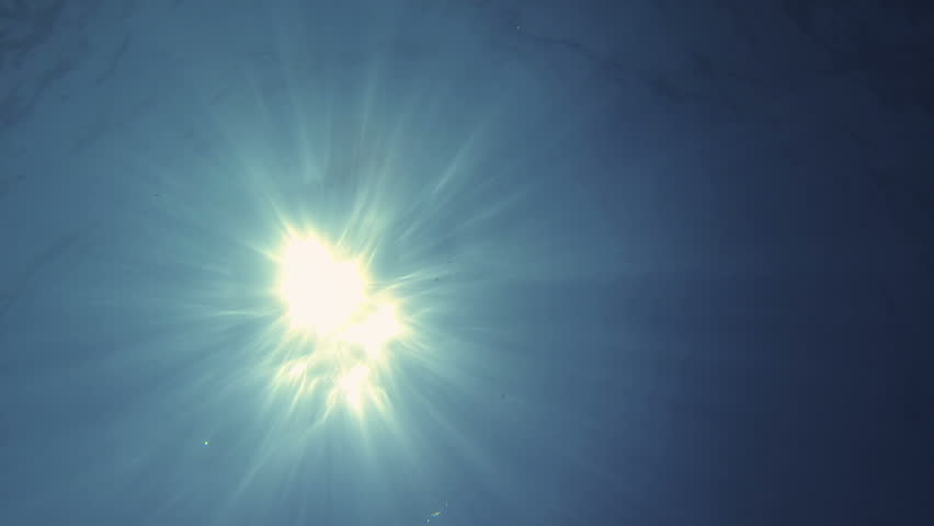 Underwater View of Sun and Swimmers