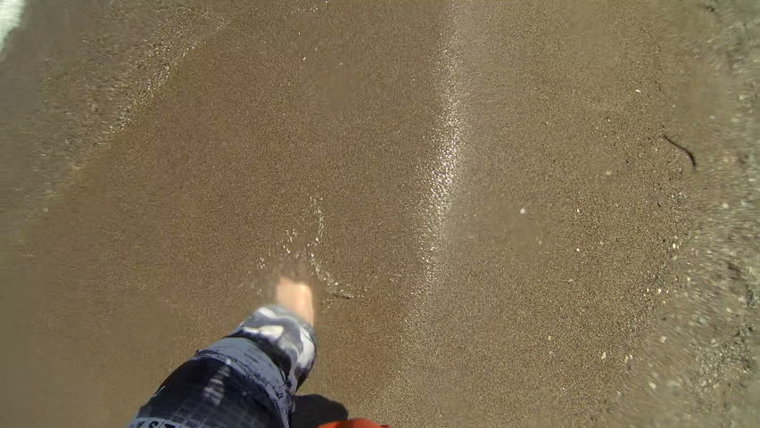 Walking in the Beach Waves