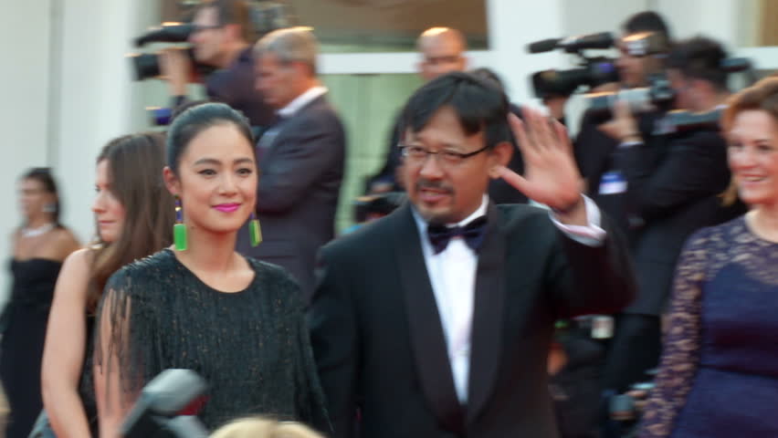 VENICE - AUGUST 28: Chinese actor and director Jiang Wen on the red carpet