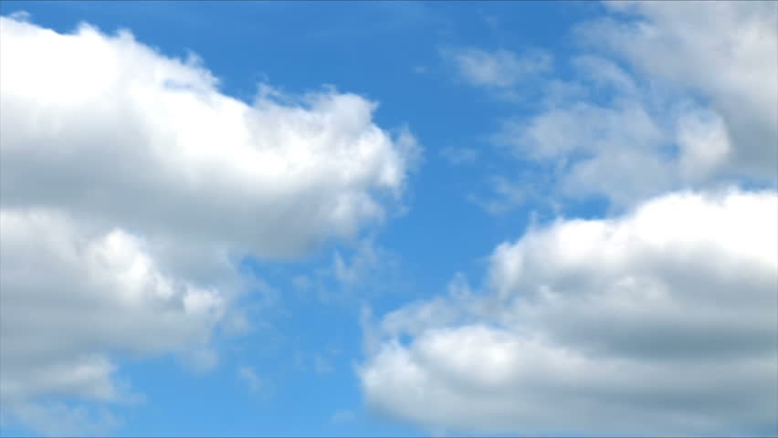 Clouds float. For a background