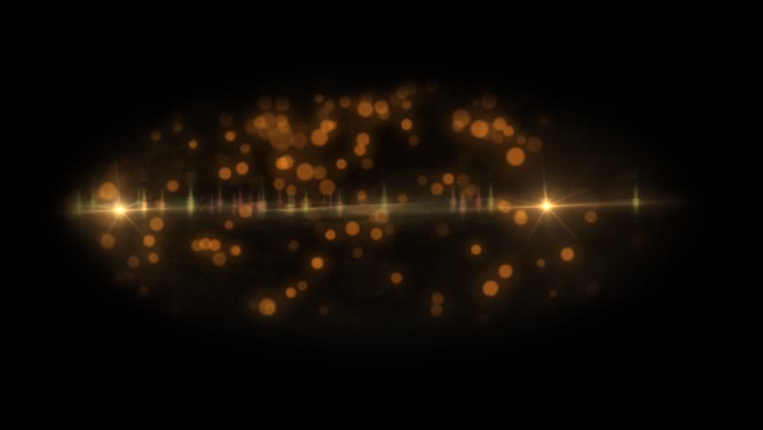 Golden Bokeh Abstract Background