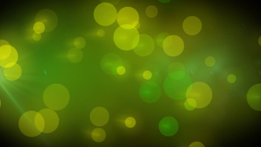 Green and Yellow Bokeh Abstract Background
