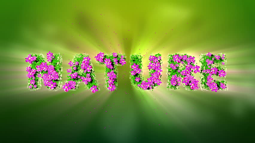 Nature Text 3d Motion Graphics Stock Footage (100% Royalty-free) Shutterstock